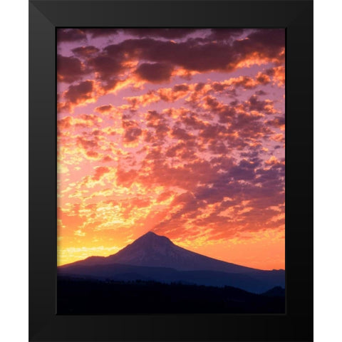 Mt. Hood XXII Black Modern Wood Framed Art Print by Leahy, Ike