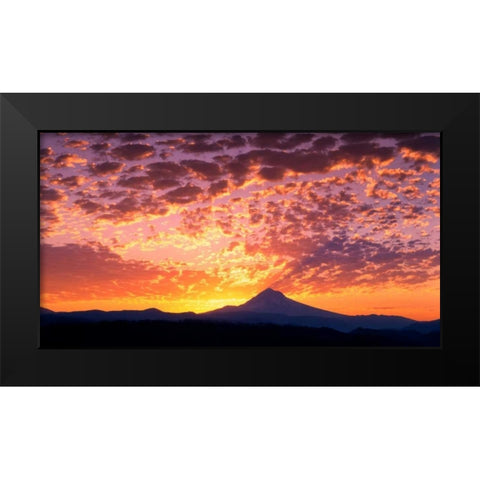 Mt. Hood XXIII Black Modern Wood Framed Art Print by Leahy, Ike