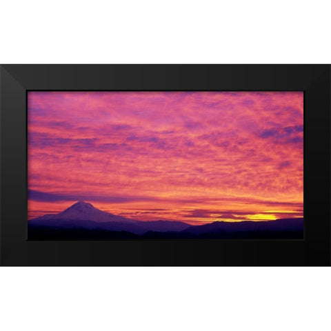 Mt. Hood XXV Black Modern Wood Framed Art Print by Leahy, Ike