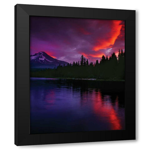 Mt. Hood XXVII Black Modern Wood Framed Art Print by Leahy, Ike