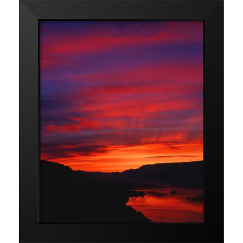 Columbia River Gorge IV Black Modern Wood Framed Art Print by Leahy, Ike