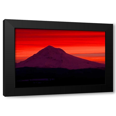 Mt. Hood XXVIII Black Modern Wood Framed Art Print with Double Matting by Leahy, Ike