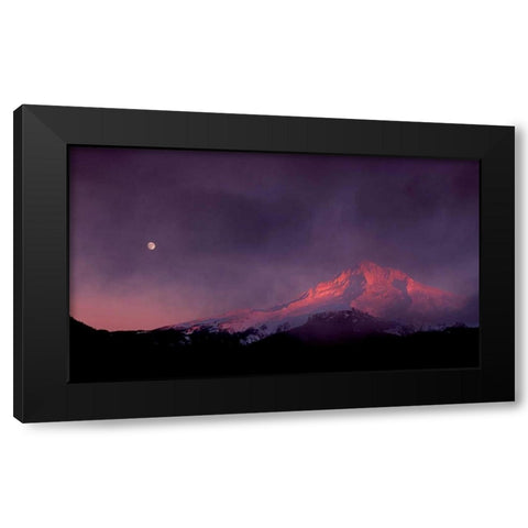 Mt. Hood XXIX Black Modern Wood Framed Art Print by Leahy, Ike
