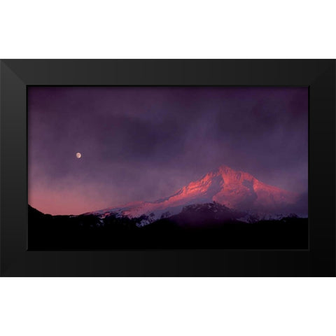Mt. Hood XXIX Black Modern Wood Framed Art Print by Leahy, Ike