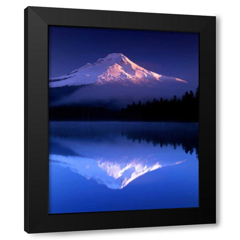 Peace Black Modern Wood Framed Art Print with Double Matting by Leahy, Ike