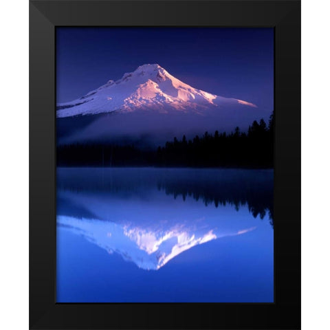 Peace Black Modern Wood Framed Art Print by Leahy, Ike