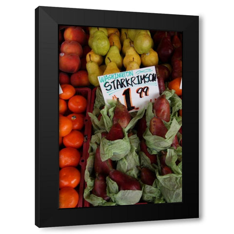 Starkrimson I Black Modern Wood Framed Art Print by Love, Maureen
