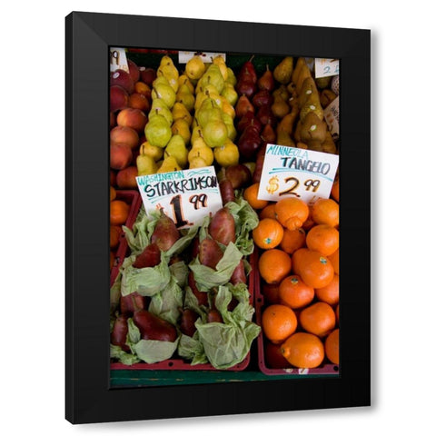 Fruit Stand II Black Modern Wood Framed Art Print by Love, Maureen