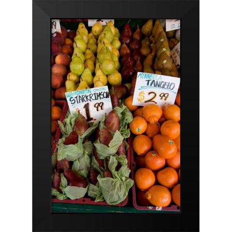 Fruit Stand II Black Modern Wood Framed Art Print by Love, Maureen