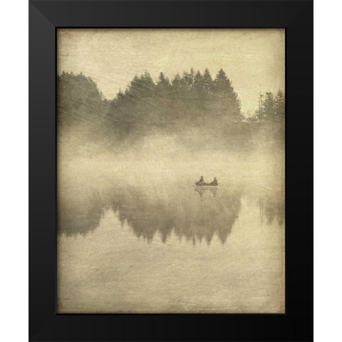 Foggy Lake I Black Modern Wood Framed Art Print by Melious, Amy