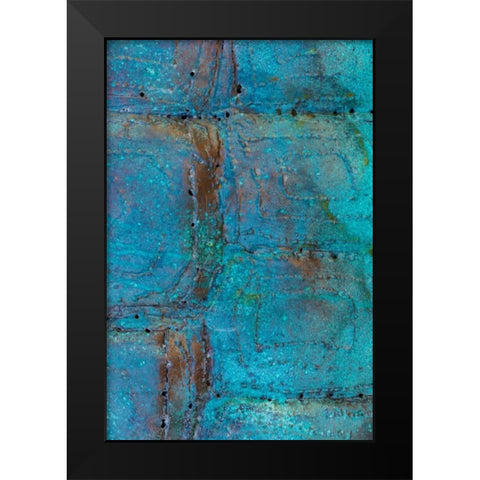 Sculptural Metal III Black Modern Wood Framed Art Print by Mahan, Kathy