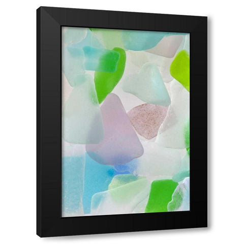 Beach Glass III Black Modern Wood Framed Art Print with Double Matting by Mahan, Kathy