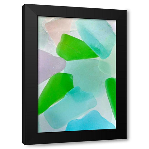 Beach Glass IV Black Modern Wood Framed Art Print with Double Matting by Mahan, Kathy