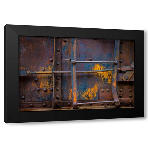 Historic Railroad II Black Modern Wood Framed Art Print with Double Matting by Mahan, Kathy