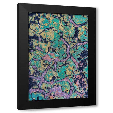 The Art of Peeling Paint I Black Modern Wood Framed Art Print with Double Matting by Mahan, Kathy