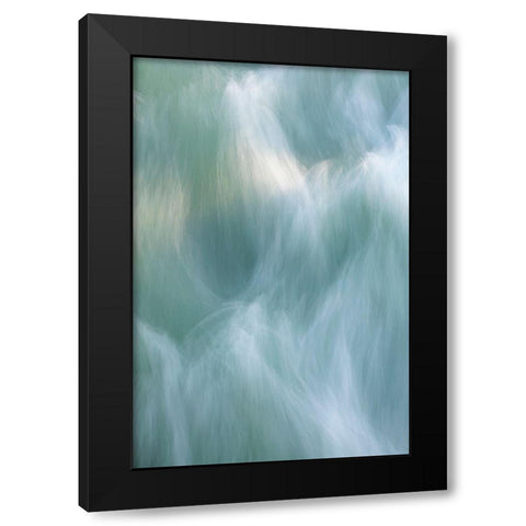 The Art of Flowing Water II Black Modern Wood Framed Art Print with Double Matting by Mahan, Kathy