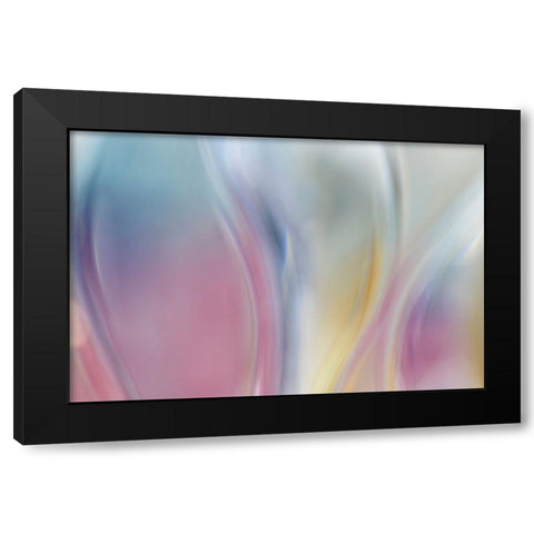 Colorful Waves I Black Modern Wood Framed Art Print with Double Matting by Mahan, Kathy