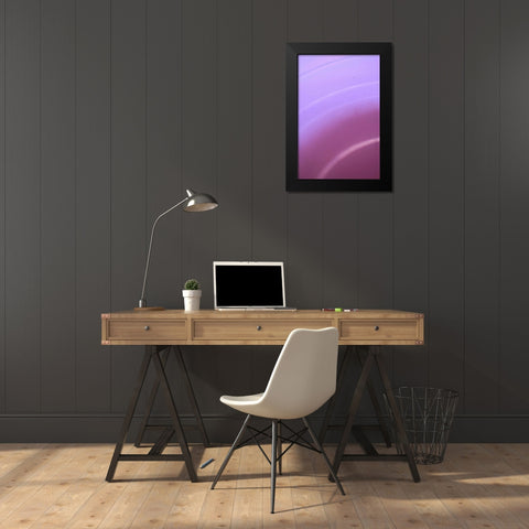 Purple II Black Modern Wood Framed Art Print by Millet, Karyn