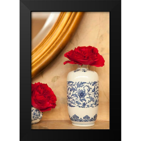 Oriental Vase Black Modern Wood Framed Art Print by Millet, Karyn