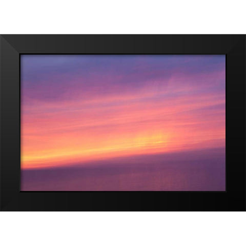 Sunset I Black Modern Wood Framed Art Print by Millet, Karyn