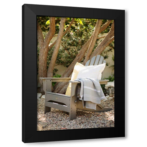 Adirondack Black Modern Wood Framed Art Print with Double Matting by Millet, Karyn
