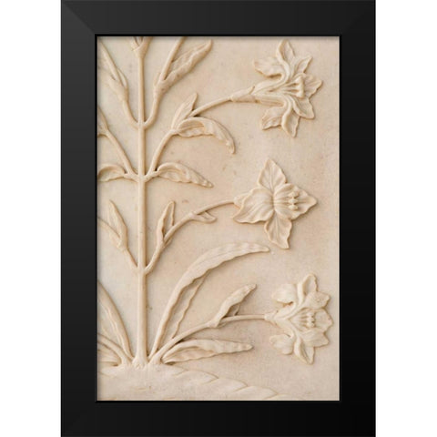 Stonework Detail II Black Modern Wood Framed Art Print by Millet, Karyn
