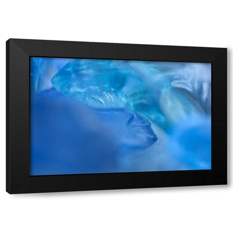 Sea Glass V Black Modern Wood Framed Art Print with Double Matting by Millet, Karyn