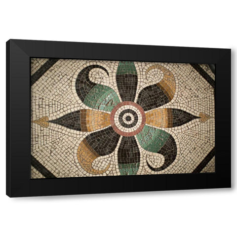 Mosaic II Black Modern Wood Framed Art Print by Millet, Karyn
