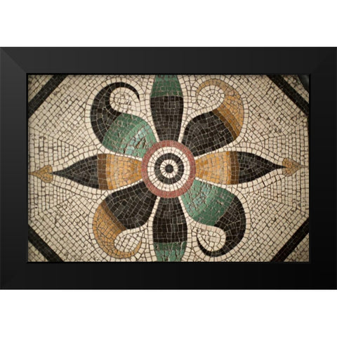 Mosaic II Black Modern Wood Framed Art Print by Millet, Karyn