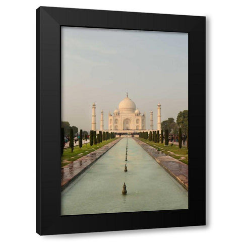 Taj Mahal Black Modern Wood Framed Art Print by Millet, Karyn