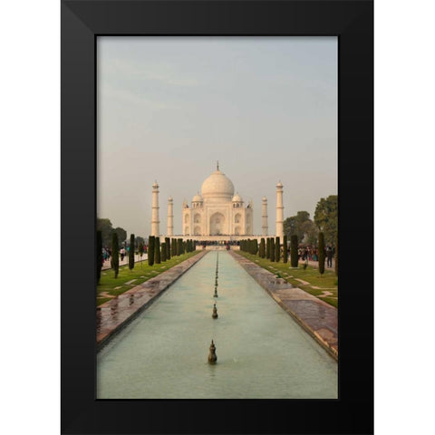 Taj Mahal Black Modern Wood Framed Art Print by Millet, Karyn