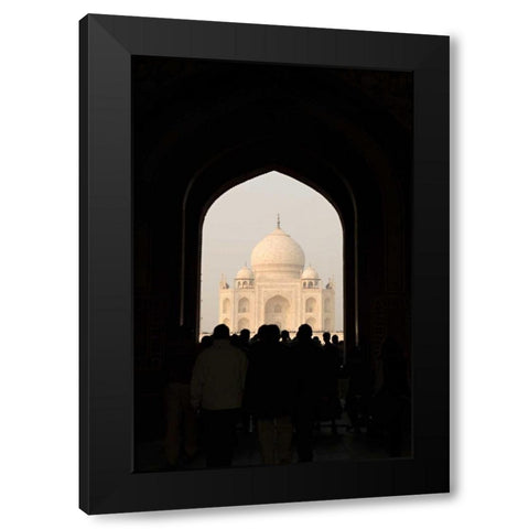 Taj Mahal II Black Modern Wood Framed Art Print by Millet, Karyn