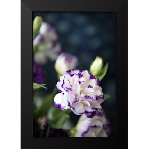 Purple Tipped Floral III Black Modern Wood Framed Art Print by Millet, Karyn