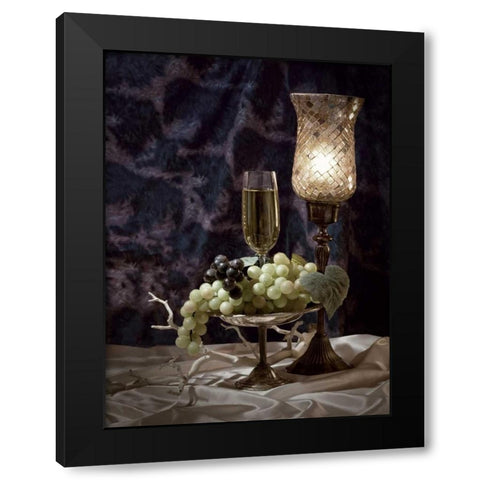 Wine and Romance II Black Modern Wood Framed Art Print with Double Matting by McNemar, C. Thomas