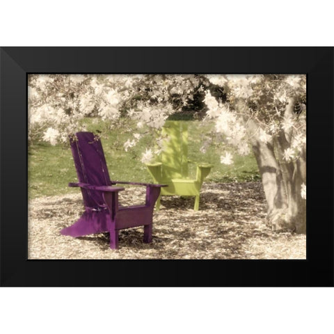 Under the Magnolia Tree Black Modern Wood Framed Art Print by McNemar, C. Thomas