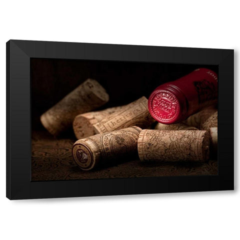 Wine Corks Still Life IV Black Modern Wood Framed Art Print with Double Matting by McNemar, C. Thomas