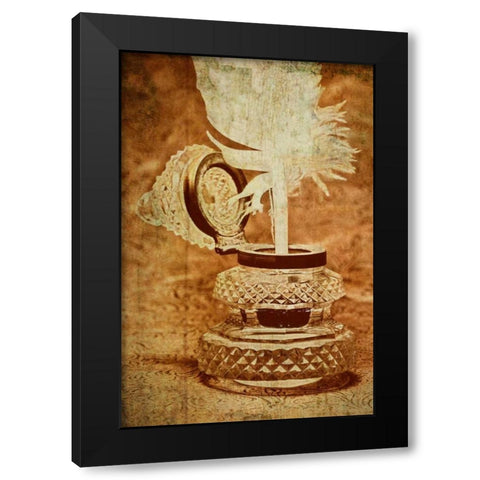 Inkwell III Black Modern Wood Framed Art Print by McNemar, C. Thomas
