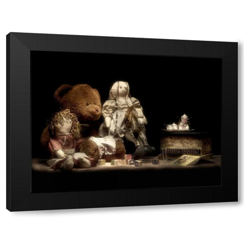 Tea Party Black Modern Wood Framed Art Print by McNemar, C. Thomas