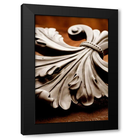 Fleur de Lis I Black Modern Wood Framed Art Print by McNemar, C. Thomas