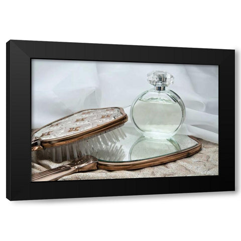 Perfume Bottle I Black Modern Wood Framed Art Print with Double Matting by McNemar, C. Thomas