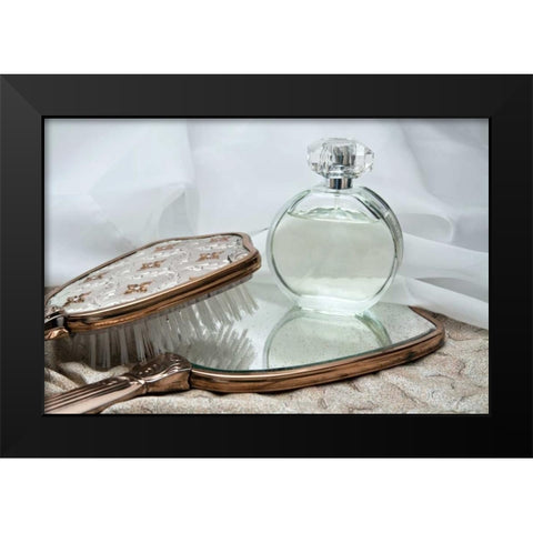 Perfume Bottle I Black Modern Wood Framed Art Print by McNemar, C. Thomas