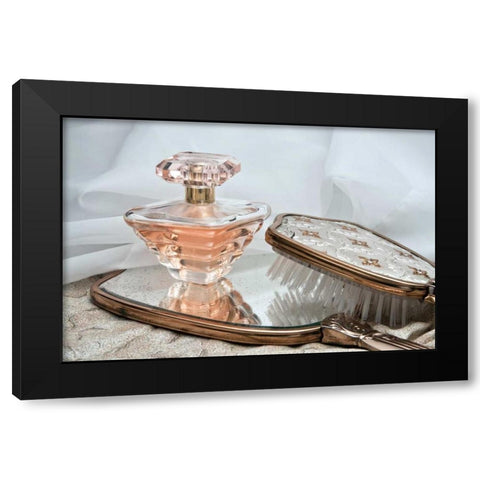 Perfume Bottle II Black Modern Wood Framed Art Print with Double Matting by McNemar, C. Thomas