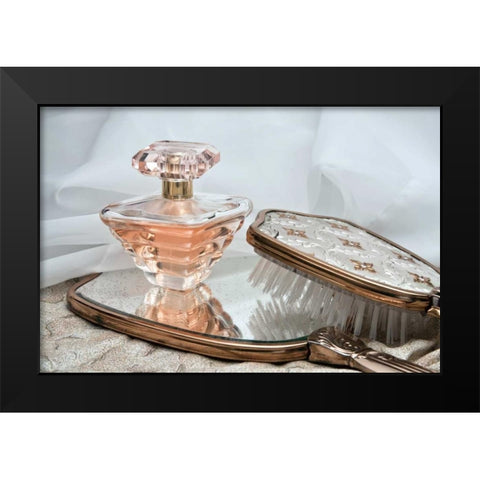 Perfume Bottle II Black Modern Wood Framed Art Print by McNemar, C. Thomas