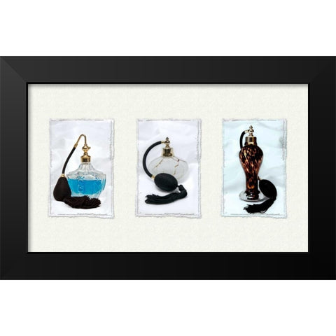 Perfume Triptych I Black Modern Wood Framed Art Print by McNemar, C. Thomas