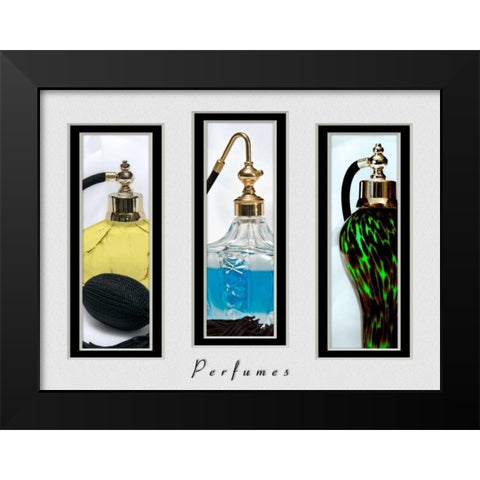 Perfume Triptych III Black Modern Wood Framed Art Print by McNemar, C. Thomas