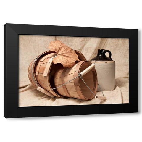Baskets with Crock I Black Modern Wood Framed Art Print with Double Matting by McNemar, C. Thomas