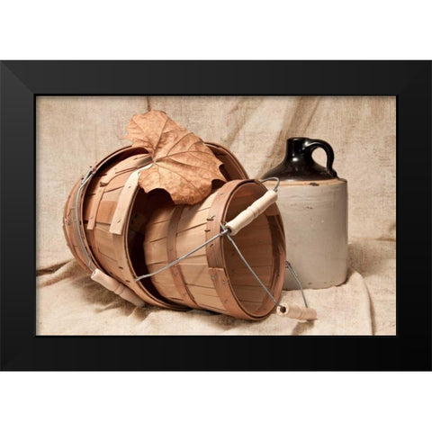 Baskets with Crock I Black Modern Wood Framed Art Print by McNemar, C. Thomas
