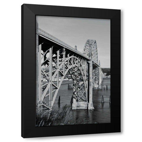 BW St. Johns Arches II Black Modern Wood Framed Art Print by Moore, Brian
