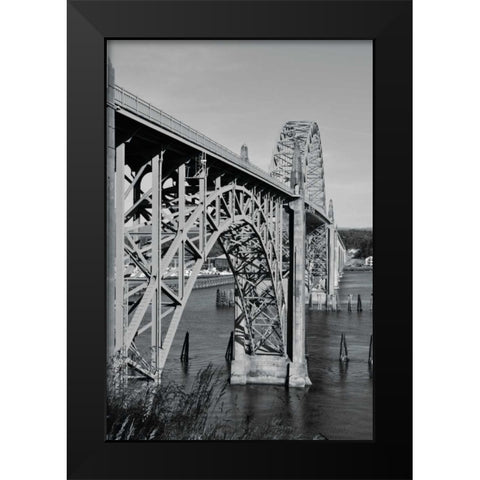 BW St. Johns Arches II Black Modern Wood Framed Art Print by Moore, Brian