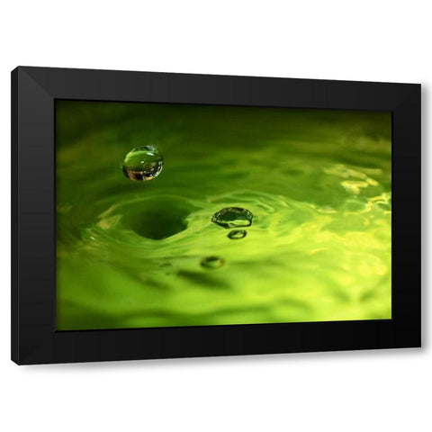 Lemon Lime Drop I Black Modern Wood Framed Art Print by Putman, Tammy